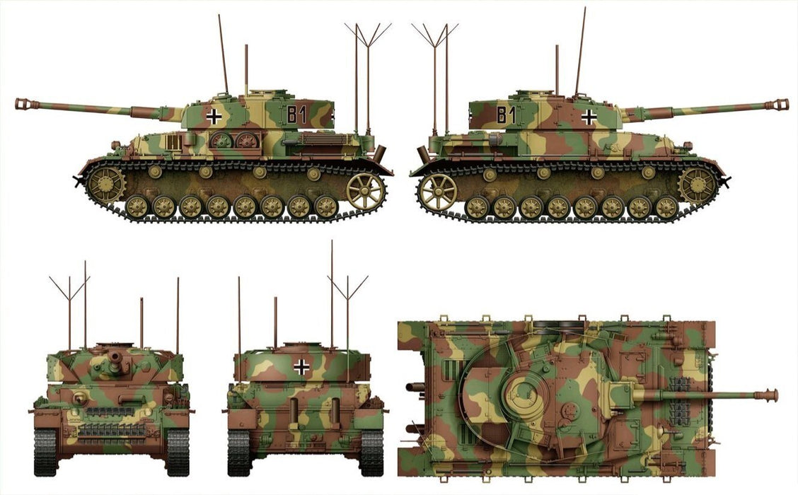 Rye Field Model 1/35 Pz.IV Ausf.J Late / Pz.Beob.Wg.IV 2 in 1 Kit w/ Workable Tracks