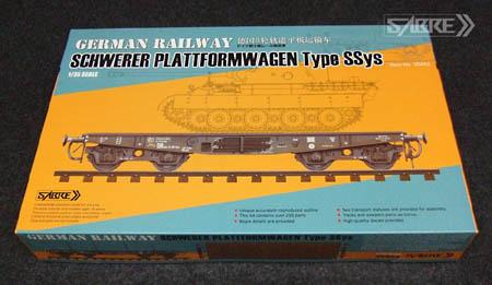1/35 GERMAN RAILWAY SCHWERER PLATFORMWAGON TYPE SSYS