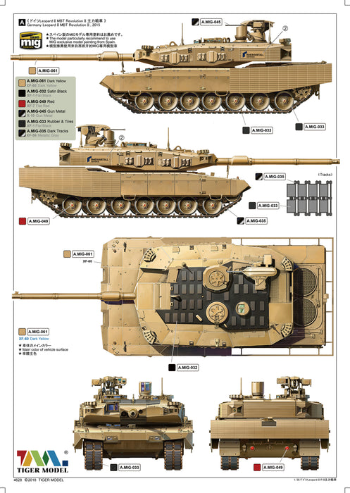 1/35 LEOPARD II REVOLUTION II MBT TIGER MODELS 4628
