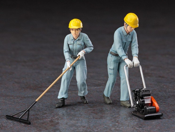 1/35 CONSTRUCTION WORKER SET A by HASEGAWA