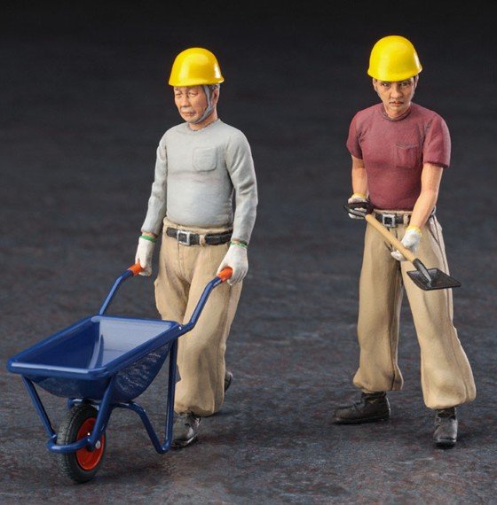 1/35 CONSTRUCTION WORKER SET A by HASEGAWA