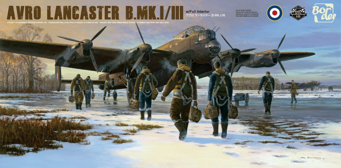 1/32 Avro Lancaster B Mk.I/III with Full Engines and Interior Detail by Border Models