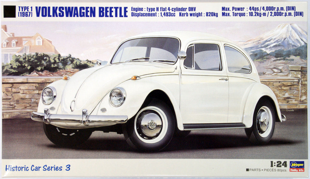 1/24 VOLKSWAGEN BEETLE TYPE 1 (1967) by HASEGAWA