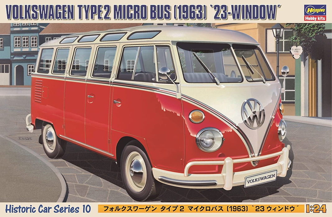 1/24 VOLKSWAGEN TYPE2 MICRO BUS (1963) "23-WINDOW" by HASEGAWA