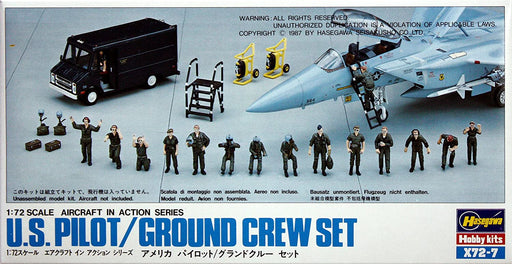 1/72 US PILOT & CREW SET by HASEGAWA