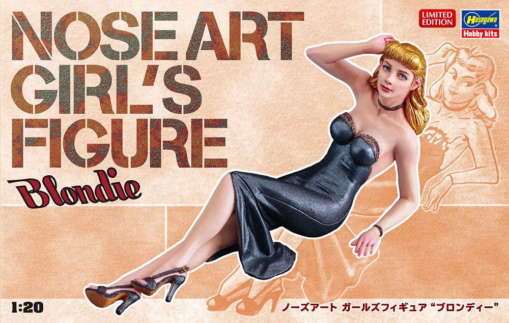 1/20 NOSE ART GIRL'S FIGURE "BLONDIE" by HASEGAWA